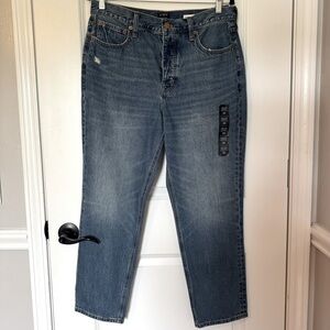 NWT J. Crew Women’s High Rise Straight Premium Edition Button Fly Jeans Size 30